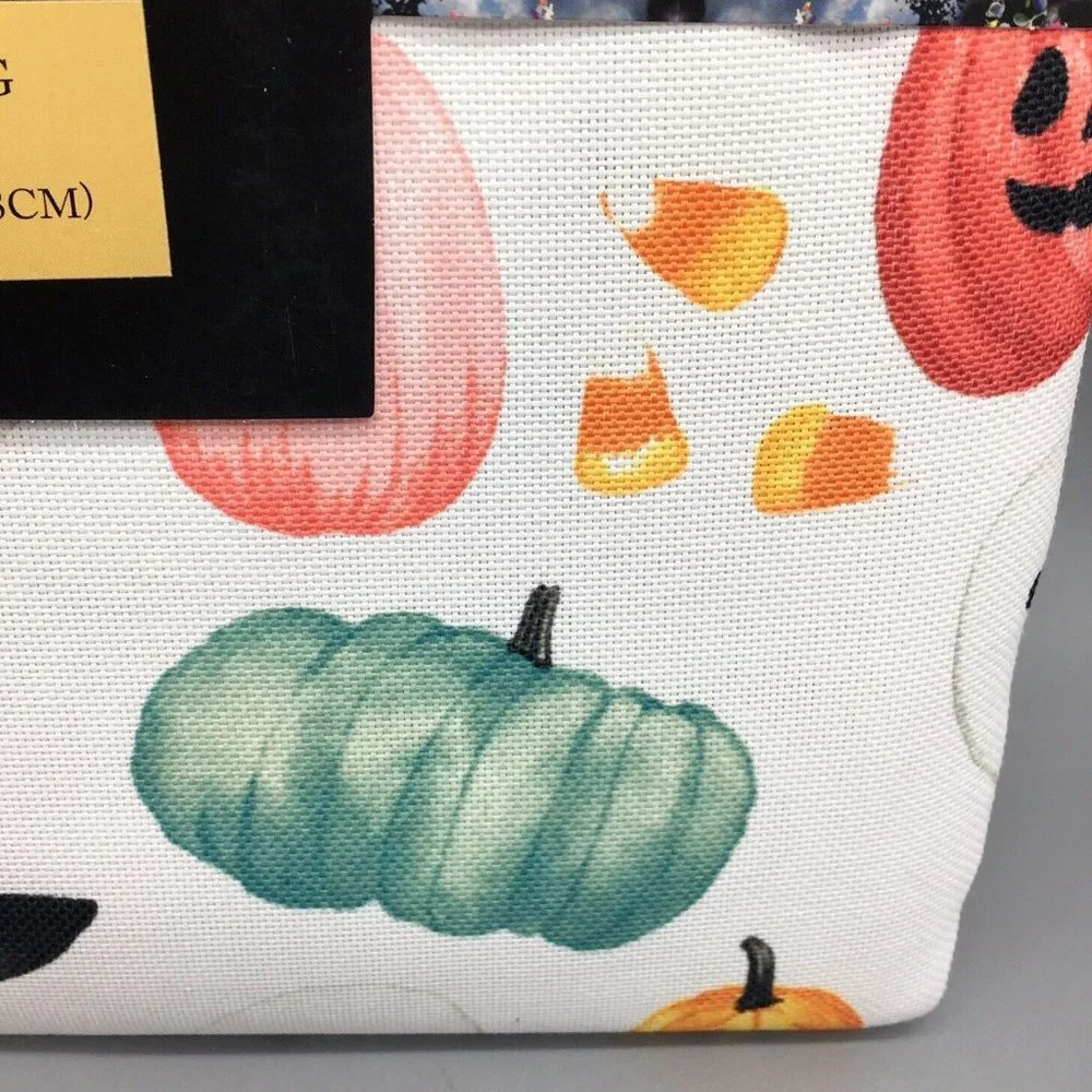 Cynthia Rowley Halloween Tablecloth 60x84 Witch Pumpkin Candy Corn Ghost CUTE